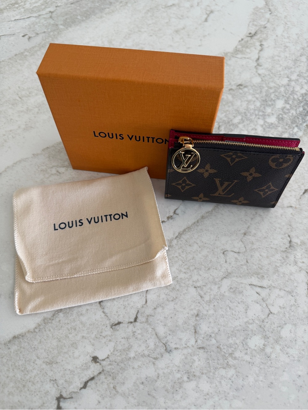 Louis Vuitton Monogram Lisa Wallet in Monogram with Pink Interior